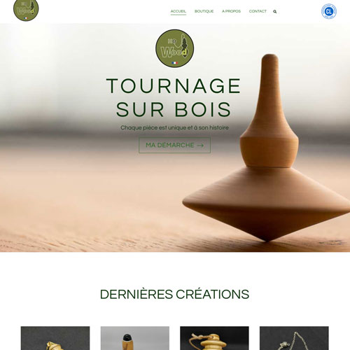 Création d'un site e-commerce pour la vente de pendule de radiesthésie en tournage bois